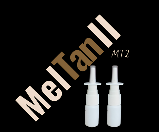 Melanotan 2 (MT2) Two 10ml bottles of single strength 25mcg